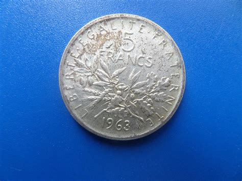 Monnaie De 5 Francs Argent 1963