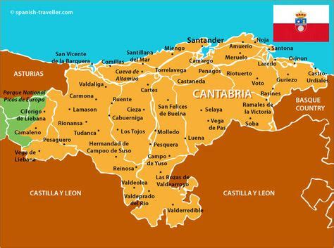 Map Of Cantabria Spain Travel Guide Spain History