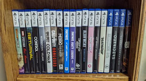 My Ps5 Physical Games Collection Ps4 Games Shown Have Next Gen