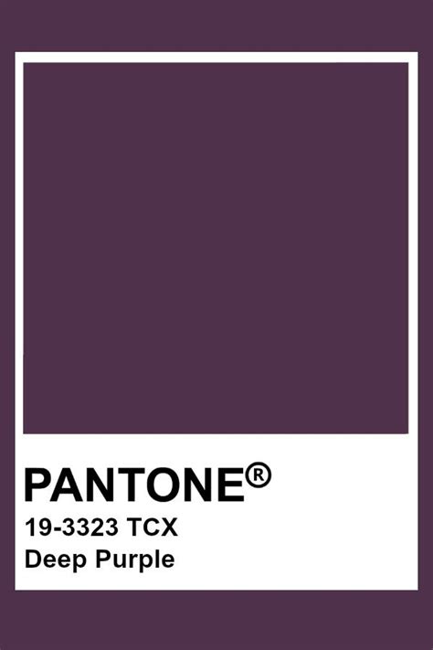 Pantone Deep Purple Pantone Tcx Paleta Pantone Pantone Palette