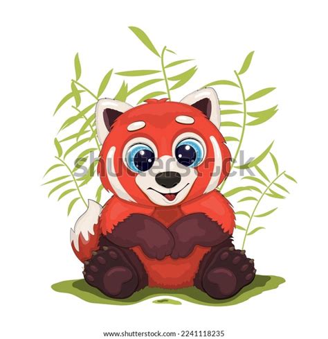 Big Cartoon Red Panda Big Cartoon Stock Illustration 2241118235