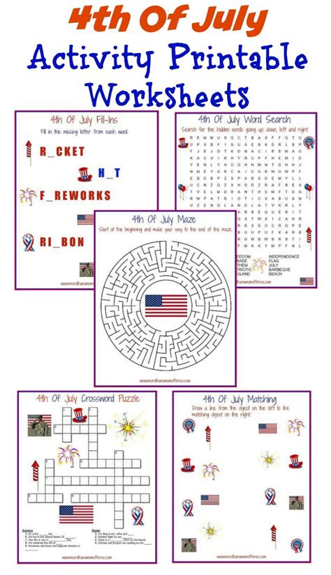 Free Printable Th Of July Activity Sheets Free Printable Templates