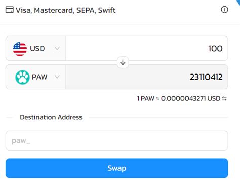 Hey Paw Fam 🙌 You Can Now Buy Paw With Credit Card In Usd Eur Gbp