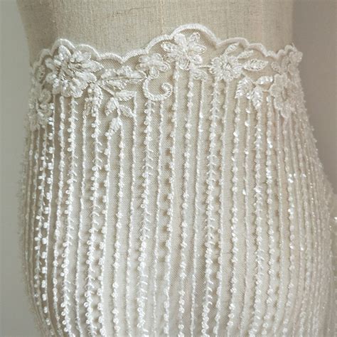 white mesh lace fabricembroidered floral lace with etsy