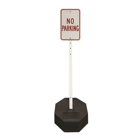 Portable Sign Stand And Rubber Sign Base Kit Traffic Safety Zone