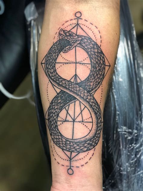 Share More Than 79 Geometric Ouroboros Tattoo Latest Ineteachers