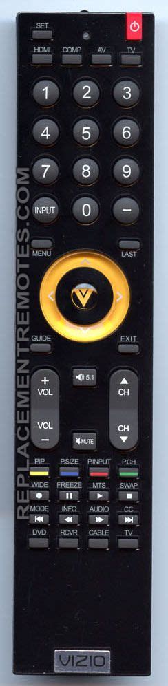 Buy Vizio Vur9 098003059005 Tv Remote Control
