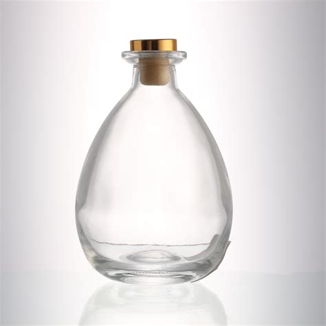 500ml Round Shape Clear Empty Vodka Gin Glass Bottles For Liquor High Quality Glass Bottle For