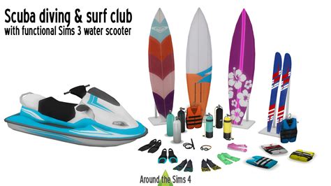Around The Sims 4 Custom Content Download Scuba Diving And Surf Club