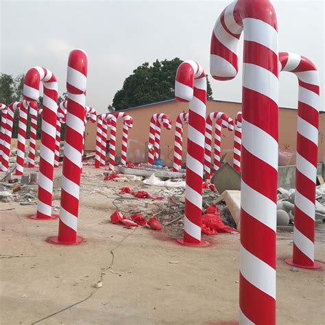 Indoor And Outdoor Large Plastic Candy Cane For Candy Land Display