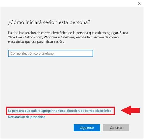 Cómo crear una cuenta local en Windows 10