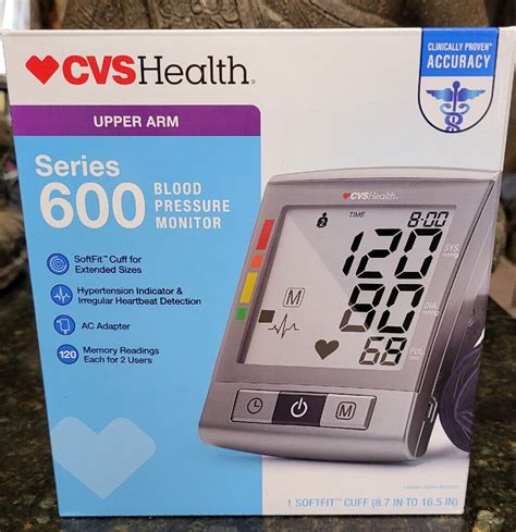 Cvs Health Series 600 Blood Pressure Monitor For Upper Arm Ebay