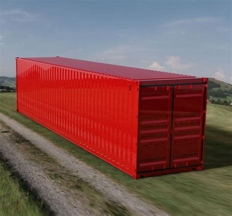 3d Model 40ft Iso Shipping Container High Cgtrader