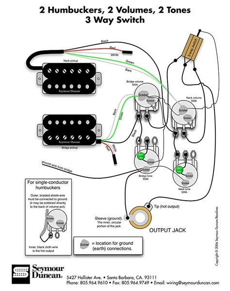 That's all the article humbucker wiring diagram 3 way switch this time, hope it is useful for all of you. Wiring Diagram for 2 humbuckers 2 tone 2 volume 3 way switch i.e. traditional LP set up find ...