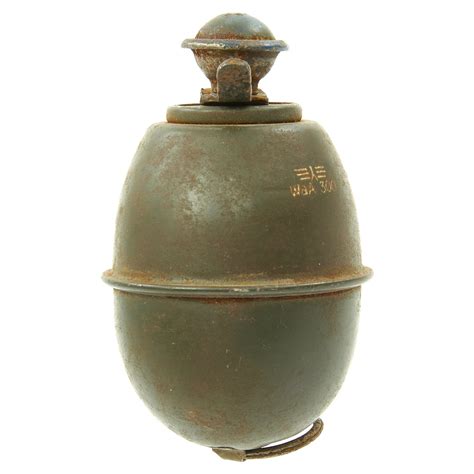 Original German Wwii Model 39 Inert Egg Hand Grenade With Waffenamt