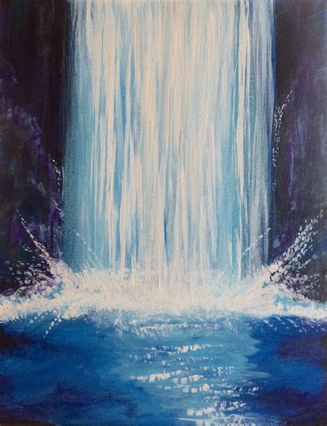 Waterfall Waterfall Paintings Abstract Art Abstract Art Painting