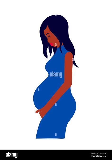 Vector Pregnant Woman Illustration Stock Vector Image And Art Alamy