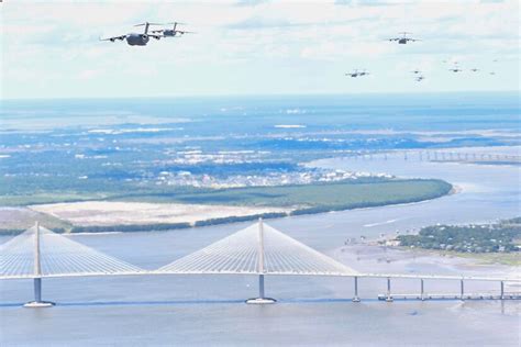 21 Charleston C 17s Launch In Support Of Armys All American Week