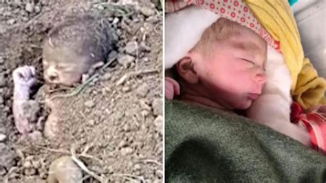 Newborn Baby Pulled Out Of The Ground After Being Buried Alive On Farm