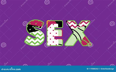 Sex Concept Word Art Illustration Stock Vector Illustration Of