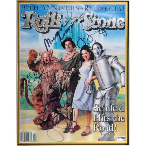Cast Of Seinfeld Signed Rolling Stone Magazine With Special
