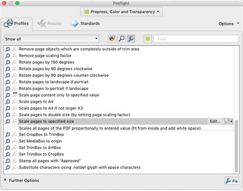 How To Change The Size Of A Pdf Page Using Acrobat Preflight Tool On Mac