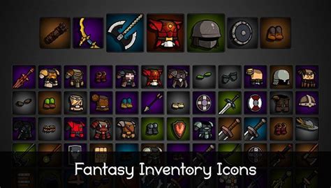 Fantasy Inventory Icons Gamedev Market Icon Fantasy Transparent