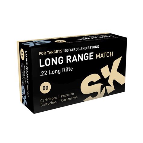 sk long range 22 lr match ammunition sk ammunition creedmoor sports inc