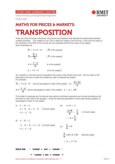 Transposition