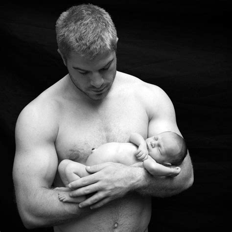 Daddy And Newborn Son Daddy Newborn Wrestling
