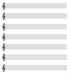 Music manuscript paper with a no logo layout. Free printable staff paper! | Music & expression | Music, Sheet Music, Piano