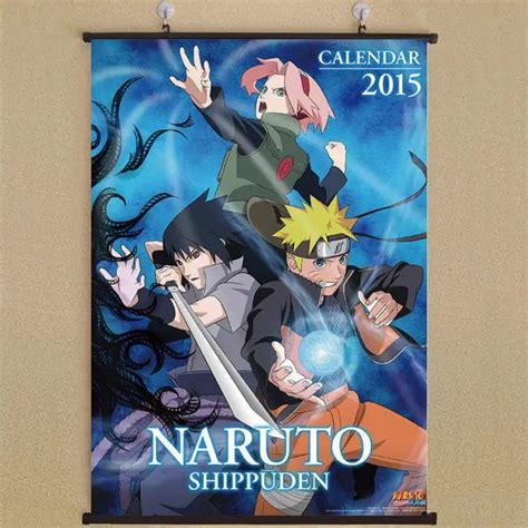 Home Decor Japanese Wall Poster Scroll Naruto Shippuden 2015 Uzumaki