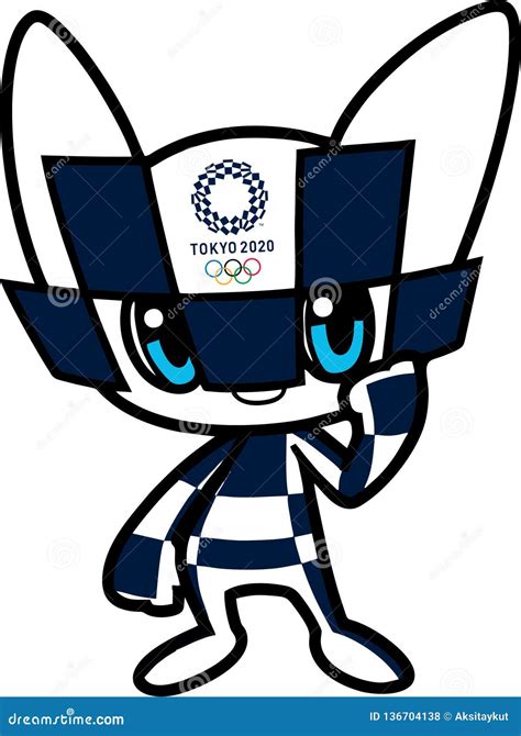 Éditorial Mascotte Officielle De Jeux Olympiques De Tokyo 2020 Photo