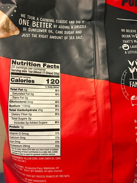 But the nutrition value will change according to how you have your noodles. Crunchy Popcorners Kettle Corn Snack Nutrition Facts ...