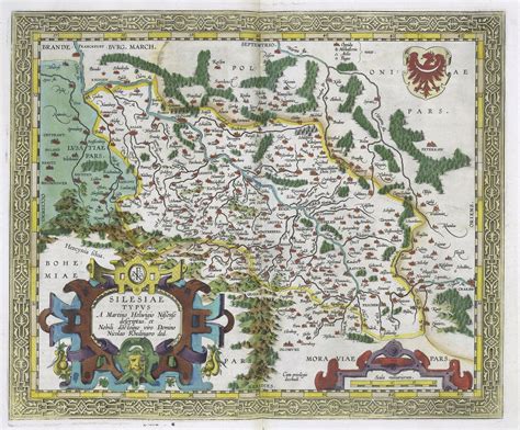 1608 Map Of Bohemia And Moravia By Abraham Ortelius Rczech