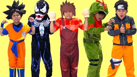 Kids Costume Runway Show Superheroes Disney Mario Dress Up Fun Tbtfuntv