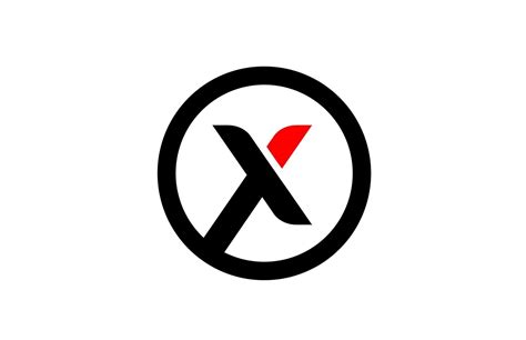Design of circle alphabet letter X for company logo icon 3375657 Vector ...