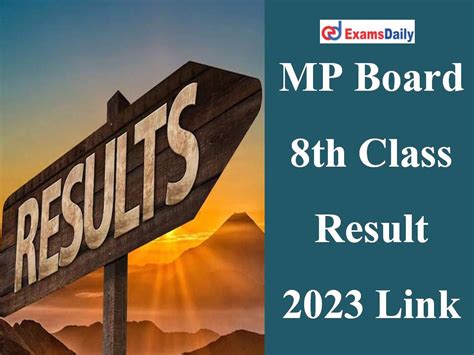 Mp Board 8th Class Result 2023 Link Out Download Mpbse Class 8