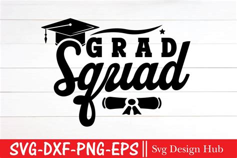 Grad Squad Class Of 2023 Graduation Svg Grafik Von Svg Design Hub