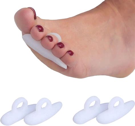 Pedimend Silicone Gel Hammer Toe Crest Pads 4 Pieces Claw Crooked Mallet Toes Props