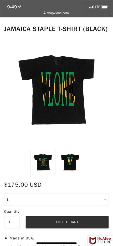 Vlone Jamaica Staple T Shirt Vlone Grailed