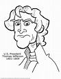 Thomas Jefferson Standing Coloring Page Coloring Pages