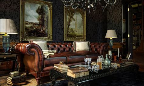 English Home Interiors Classic Gentlemans Decor Classy Living Room
