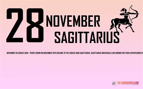 November 28 Zodiac Sign Sagittarius Gutsy