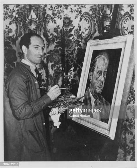 Music Composer George Gershwin Painting The Portrait Of Fellow News