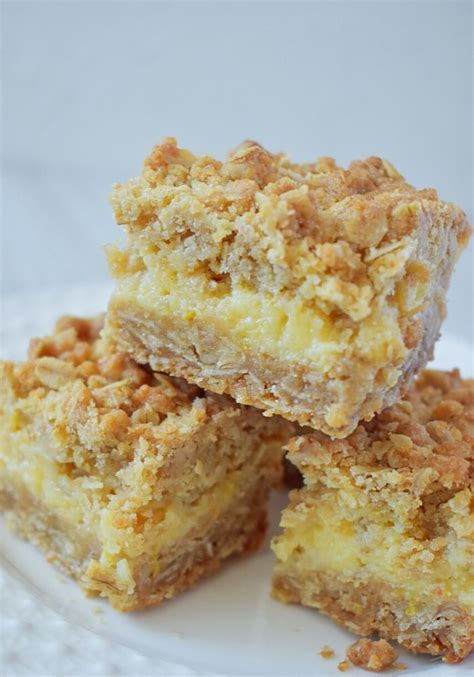 Oatmeal Lemon Creme Bars Lemon Creme Crumb Bars Cooking Classy Twists On Lemon Bars You