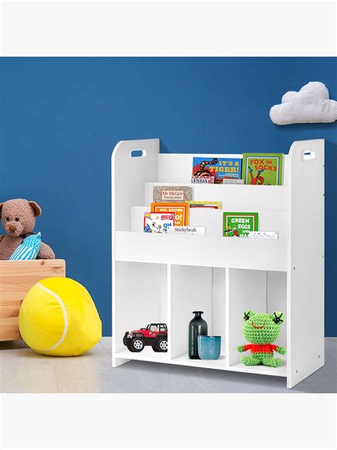 Buy Kids Bookcase Childrens Bookshelf 3 Tiers Display Cabinet Toys