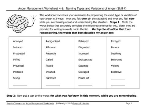 Printable Cognitive Worksheets For Adults