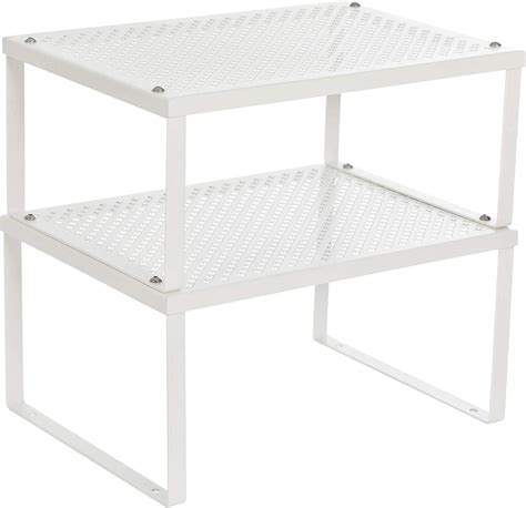 Buy Songmics Cabinet Shelf Organizers Stackable Expandable Set Of 2