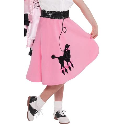 Pink Poodle Skirt For Girls Party City